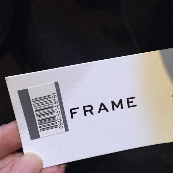 Frame Black Silk Ruffle Blouse - Picture 7 of 8